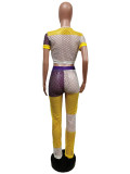Sexy Hollow Out Breathable Two Piece Pants Sets MEM-88442