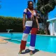 Sexy Hollow Out Breathable Two Piece Pants Sets MEM-88442