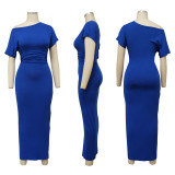 Sexy Solid Color Slim Dress YF-K10150