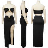 Breast Wrapped Sexy Irregular Skirts Suit YF-K10107