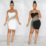 Plus Size Hot Drilling Night Club Dress NY-2445