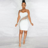 Plus Size Hot Drilling Night Club Dress NY-2445