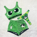 Sexy Printed Swimsuit 3 Piece Sets SHD-9374