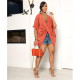 Solid V Neck Loose Blouse Top ASL-6576