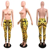 Fashion Casual Print Pencil Pants YF-9163