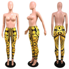 Fashion Casual Print Pencil Pants YF-9163
