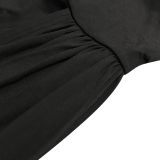 Solid One Shoulder Split Maxi Evening Dress BY-5819