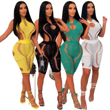 Sexy Halter Hollow Out Romper ME-8131