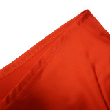 Casual Solid Color Long Sleeve Shirt Shorts Two Piece Sets YF-10086
