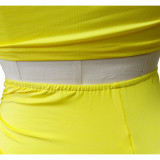 Solid One Shoulder Top And Skirt 2 Piece Sets YF-9268