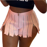 Fashion Sexy Nightclub Zip Shorts YF-9917