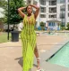 Solid Sleeveless Hollow Out Split Maxi Dress TR-1212