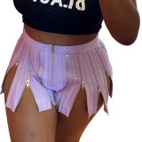 Fashion Sexy Nightclub Zip Shorts YF-9917