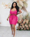 Sexy Tassel Hollow Out Two Piece Shorts Sets NYF-8117