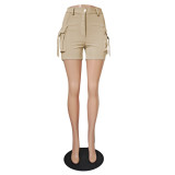 Solid Pockets Casual Shorts GCNF-0187