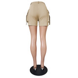 Solid Pockets Casual Shorts GCNF-0187