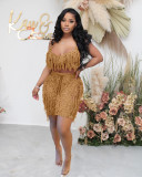 Sexy Tassel Hollow Out Two Piece Shorts Sets NYF-8117