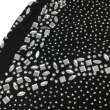 Sexy Fashion Night Club Hot Diamond Backless Irregular Dress BY-5762