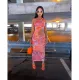 Sexy Printed Hollow Out Sleeveless Maxi Dress YIBF-60164