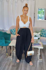 Solid Casual Loose Harem Pants BLX-61007