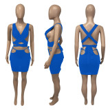 Sexy Hollow Out Bandage Two Piece Skirt Sets ME-S903