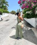 Sexy Hollow Out Sleeveless Jumpsuit NYF-8118