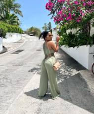 Sexy Hollow Out Sleeveless Jumpsuit NYF-8118