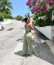 Sexy Hollow Out Sleeveless Jumpsuit NYF-8118