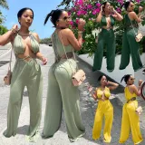 Sexy Hollow Out Sleeveless Jumpsuit NYF-8118