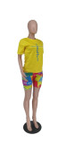 Casual Printed Two Piece Shorts Sets ZDF-31218