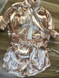 Sexy Printed Shirt And Shorts 2 Piece Sets YNSF-1827