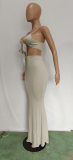 Sexy Cami Top Maxi Skirt Two Piece Sets BN-9273