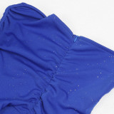 Sexy Solid Strapless Split Evening Dress (Without Sleeves)NY-2503