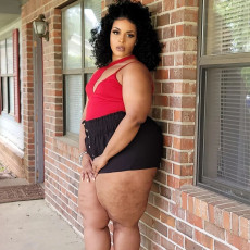Plus Size Black Casual Shorts ONY-7011
