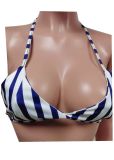 Sexy Stripe Print Beach Swimsuit Three-piece  MEM-1620