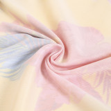 Plus Size Floral Print Sling Maxi Dress JZHF-8115