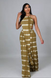 Casual Printed Sleeveless Two Piece Pants Sets XHXF-8616