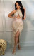 Sexy Sequined Cross Strap Night Club Dress XHXF-265