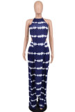 Casual Printed Sleeveless Two Piece Pants Sets XHXF-8616