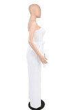 Solid Off Shoulder Strapless Jumpsuit XHXF-8625