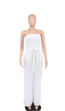 Solid Off Shoulder Strapless Jumpsuit XHXF-8625
