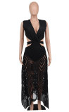 Sexy Backless Sleeveless Night Club Maxi Dress XHXF-262