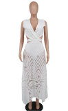 Sexy Backless Sleeveless Night Club Maxi Dress XHXF-262