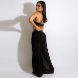 Sexy Tank Top Wide Leg Pants Two Piece Sets NY-2521