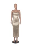 Sexy Sleeveless Sling Slim Maxi Evening Dress MZ-2752