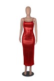Sexy Sleeveless Sling Slim Maxi Evening Dress MZ-2752