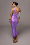 Sexy Sleeveless Sling Slim Maxi Evening Dress MZ-2752