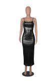 Sexy Sleeveless Sling Slim Maxi Evening Dress MZ-2752