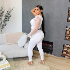 Sexy One Shoulder Two Piece Pants Sets YF-10161