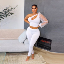 Sexy One Shoulder Two Piece Pants Sets YF-10161